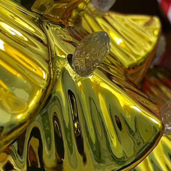 Vintage-Inspired 14" Gold Christmas Tree -CHILD-FRIENDLY ACRYLIC !(RETIRED) NWT - Picture 6 of 14